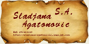 Slađana Agatonović vizit kartica